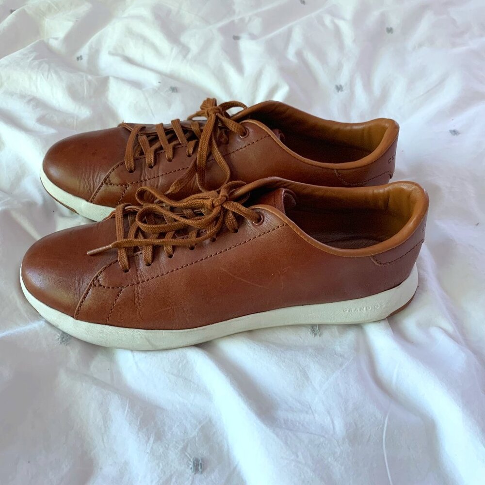 Cole Haan Men's GrandPrø Tennis Sneakers 8M Woodbury Stain